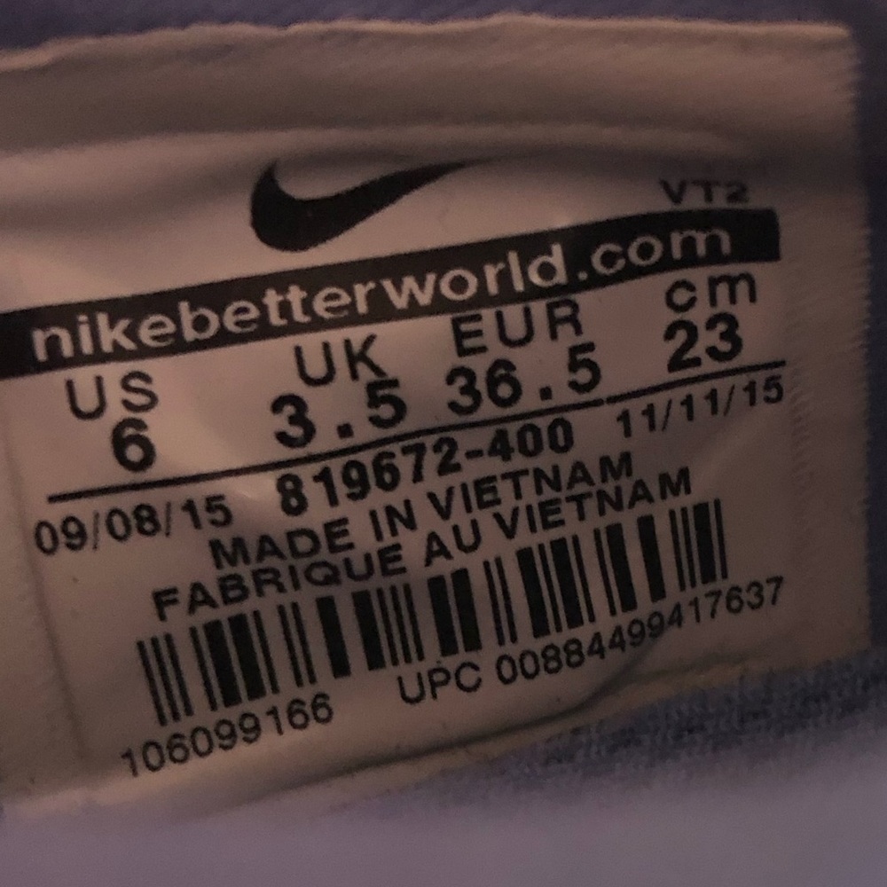 Nike zoom blue yellow running shoes / sneakers.  EUC! - Picture 4 of 8
